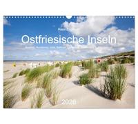 Ostfriesische Inseln - Borkum, Norderney, Juist, Baltrum, Langeoog, Spiekeroog, Wangerooge, Version française (Calendrier mural 2026 DIN A3 portrait), Calendrier CALVENDO mensuel