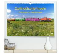 Ostfriesische Inseln - Farbtupfer im Wattenmeer (hochwertiger Premium Wandkalender 2027 DIN A2 quer), Kunstdruck in Hochglanz: Inseln, die zum Entspannen einladen.
