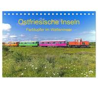 Ostfriesische Inseln - Farbtupfer im Wattenmeer (Tischkalender 2027 DIN A5 quer), CALVENDO Monatskalender: Inseln, die zum Entspannen einladen.
