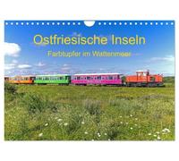 Ostfriesische Inseln - Farbtupfer im Wattenmeer (Wandkalender 2027 DIN A4 quer), CALVENDO Monatskalender: Inseln, die zum Entspannen einladen.