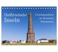 Ostfriesische Inseln - Urlaubsparadiese im deutschen Wattenmeer (Tischkalender 2027 DIN A5 quer), CALVENDO Monatskalender: Inseln, die zum Entspannen einladen.