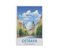 Ostrava Czech Republic，Jigsaw Puzzles for Adults 1000 Piece, Classic Puzzle Teens Boys Girls Puzzles Sturdy Tight Fitting Pieces,Letters on Back for Ideal Challenging and Gift（50x70cm）-FZ53