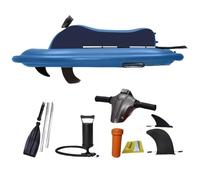 Ostreemaner Jet Ski, Jet Ski Gonflable, Bateaux Gonflables pour Adultes, Matériau PVC, avec Hélice sous-Marine (en Option) Et Batterie 10 000 Mah, 10 Vitesses Réglables,Boat