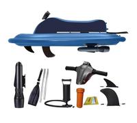 Ostreemaner Jet Ski, Jet Ski Gonflable, Bateaux Gonflables pour Adultes, Matériau PVC, avec Hélice sous-Marine (en Option) Et Batterie 10 000 Mah, 10 Vitesses Réglables,Boat+Propeller