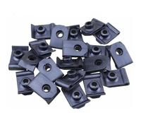OSTREY Clips de Garniture de Voiture 20 Pièces en Nylon U Écrou Avant Garde-Boue Doublure Pince Œillet De Montage pour Toyota Garde-Boue Doublure Voiture Clips Écrous Accessoires