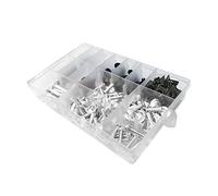 OSTREY Vis à Boulon pour BMW S1000RR S1000R S1000XR R Neuf T R-nineT HP4 G310GS G310R 195 Pièces Moto CNC Complet Carénage Boulons Kit Carrosserie Vis Écrou (Color : Silver)