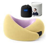 Ostrichpillow Go - Oreiller de voyage en mousse à mémoire de forme de qualité supérieure, design ergonomique à 360°, côtés asymétriques, sac de voyage inclus, housse en modal lavable (Daydream, taille