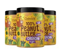 OstroVit 100% crème de cacahuètes 3 x 1000 g croquante