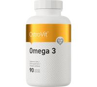 OstroVit Huile de saumon oméga-3, 90 gélules - Haute dose, Acides gras essentiels pour la santé du cœur et du cerveau