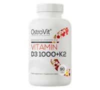 OstroVit Vitamine D3 1000 IU + K2 90 comprimés