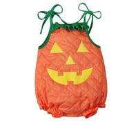 ostume de citrouille pour Bébé Déguisement d'Halloween mignon vêtements de fête, ostumes sans manches ostumes d'Halloween avec visage de lanterne vêtements co (Orange-B, 18-24 Months)