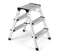 OSTWAY Escabeau à 3 Marches Pliable en Aluminium
