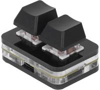 OSU Hot Swap 2 Keys Game Keyboards,Mini USB Mechanical Keypad with Red Switch,Programmable Gaming PC 2 Keys Keyboards,for Rhythm Games Copy Paste Function (Black)