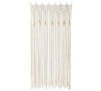 Osunnus Rideau bohème en macramé fait à la main avec grand macramé à suspendre au mur - Séparateur de pièce bohème - Décoration artistique pour salon, chambre à coucher, maison, décoration de fête de