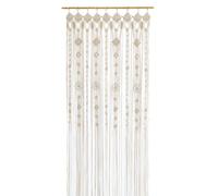 Osunnus Rideau de fenêtre bohème en macramé - Séparateur de pièce - Rideau de porte - 200 x 89 cm - Grand rideau long en macramé - À suspendre au mur - Pour salon, chambre à coucher, décoration