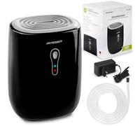 BERDSEN BR-75B Déshumidificateur électrique avec réservoir de 800 ml pour appartement et cave Pour pièces jusqu'à 30 m² Noir/gris