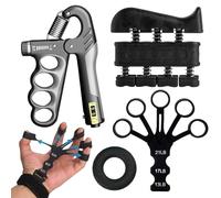 Osuter Hand Grip,Grip Musculation,Kitd'Entraînement Muscleurs de Main,Exerciseur de Doigts,Étireur de Doigts,Anneau d'exercice,Poignee Musculation Avant Bras Main Poignet pour Rééducation