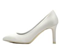 OSVALDO PERICOLI Chaussure de Mariée, Décolleté en Satin Soie Ivoire avec Talon 8cm.-15PAOLA, ivoire (ral 1013), 36 EU