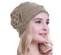 osvyo Bonnet Turban Chimio pour Femme - Bonnet Contre la Perte de Cheveux - Emballage scellé, Coton Gris Chaud, Taille Unique…