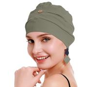 osvyo Chapeau chimio en coton pour femme avec cancer et perte de cheveux, bonnet en coton, léger, emballage scellé, Dark Mos, taille unique