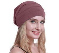 osvyo Chapeaux de chimio en coton Soft Caps pour femmes, couvre-chefs contre le cancer et la perte de cheveux avec emballage scellé, Marron sable., taille unique