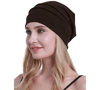 osvyo Coton chimio Chapeaux Doux Casquettes Cancer Chapeaux pour Femmes Perte de Cheveux Emballage scellé, café, taille unique
