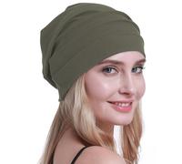 osvyo Coton chimio Chapeaux Doux Casquettes Cancer Chapeaux pour Femmes Perte de Cheveux Emballage scellé, Dark Mos, taille unique