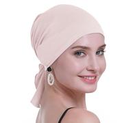 osvyo Foulard chimio en bambou pour femmes souffrant de perte de cheveux - Turban dans un emballage scellé, rose bébé, taille unique