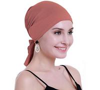 osvyo - Foulard en Bambou pour Femme, pour Perte de Cheveux, chimiothérapie, Cancer, Emballage scellé, Bambou Rouge rouillé, Taille Unique