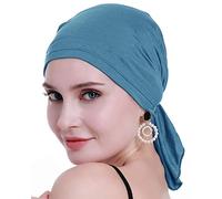 osvyo - Foulard en Bambou pour Femme, pour Perte de Cheveux, chimiothérapie, Cancer, Emballage scellé, Bambou Bleu Clair, Taille Unique