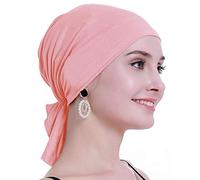 osvyo - Foulard en Bambou pour Femme, pour Perte de Cheveux, chimiothérapie, Cancer, Emballage scellé, Bambou Rose Amande, Taille Unique