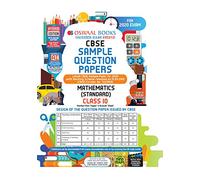 Oswaal CBSE Sample Question Paper Class 10 Mathematics Standard Book (For March 2020 Exam)