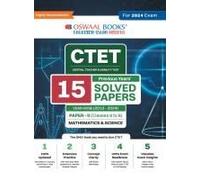 Oswaal Ctet (Central Teachers Eligibility Test) Paper-Ii Classes 6 - 8 15 Year's Solved Papers Mathematics & Science Yearwise 2013 - 2024 For 2024 Exam