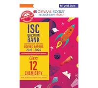 Oswaal ISC Question Bank Chapterwise & Topicwise Solved Papers Class 12 Chemistry For 2026 Exam