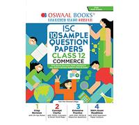 Oswaal ISC Sample Question Papers Class 12 Commerce for 2023 Board Exam (based on the latest CISCE/ICSE Specimen Paper)
