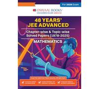 Oswaal JEE Advanced 48 Years' Chapter-wise and Topic-wise Solved Papers (1978 to 2025) Mathematics (For Exam 2026)