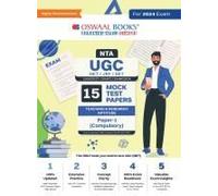 Oswaal Nta Ugc Net/Jrf/Set Paper-1 (Compulsory) 15 Year's Mock Test Papers Teaching & Research Aptitude Yearwise 2015-2023 For 2024 Exam