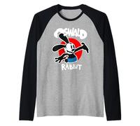Oswald Lapin Vintage Cartoon Bunny Rouge Manche Raglan