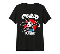 Oswald Lapin Vintage Cartoon Bunny Rouge T-Shirt Haut de Gamme