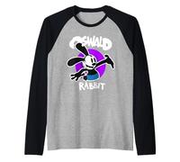 Oswald Lapin Vintage Cartoon Bunny Violet Manche Raglan
