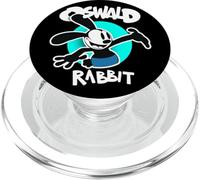 Oswald Rabbit Vintage, Dessin animé Bunny Happy Teal PopSockets PopGrip pour MagSafe