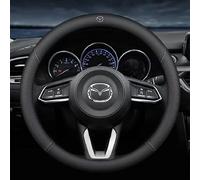 OSWINT Auto Couvre Volant Voiture pour Mazda 6 2012-2017, Cuir Housse de Volant Cache Protege Volant Voiture Couverture Steering Wheel Cover Voiture Accessoires