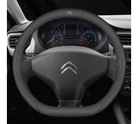 OSWINT Auto Couvre Volant Voiture pour Citroen C3 2013-2017, Cuir Housse de Volant Cache Protege Volant Voiture Couverture Steering Wheel Cover Voiture Accessoires