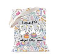 OT Cadeau pour ergothérapeute Silly Goose OT Sac fourre-tout pour les amateurs d'oie, Certifié Ot, medium