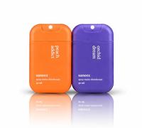 ot de 2 Sprays Mains Désinfectants 30 ml - Format Pocket - Sans Rinçage - Parfum (Peach/Orchid/Sakura/Monoï) - Gel Hydroalcoolique Portable - Idéal Sac, Voyage & Quotidien