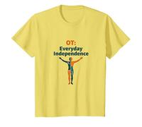 OT: Indépendance Quotidienne - Autonomisation de l'ergothérapie T-Shirt, Enfant, Citron, 4 Ans