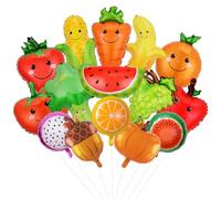 OT-NVWOZR 15CS Ballons de baudruche en aluminium en forme de fruits et légumes, décorations d'anniversaire sensorielles en forme de fruits, décorations de fête pour mariage et fête prénatale