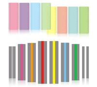 OT-NVWOZR Lot de 16 bandes de lecture guidées pour dyslexie, superpositions colorées, pour réduire le stress visuel, outils pour dyslexia (règle)
