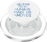 OT & PT Aide Les Petits Humains à Faire de Grands mouvements - Bleu PopSockets PopGrip pour MagSafe