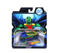 Ot Wheels Voiture Martian Manhunter - Vehicule Miniature Vert - Voiture 1:64 - Collection Dc